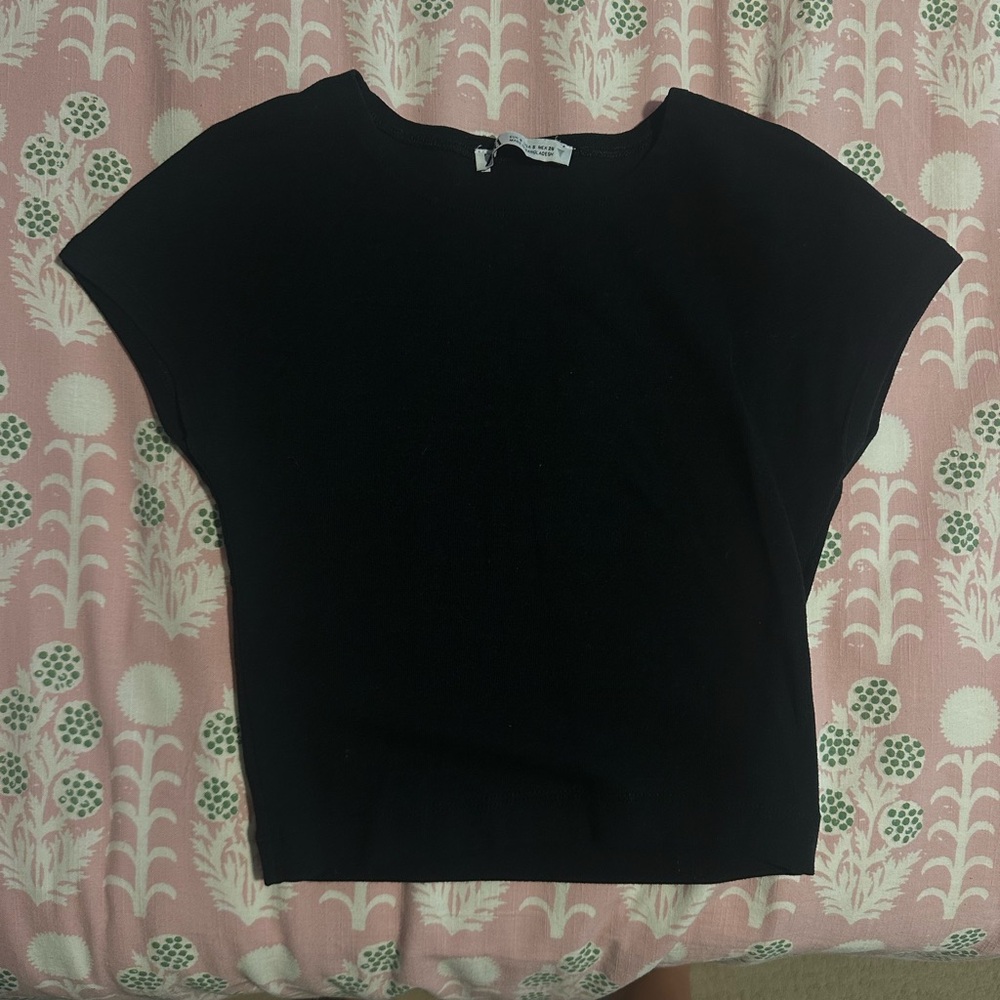 Zara Black Crop Top